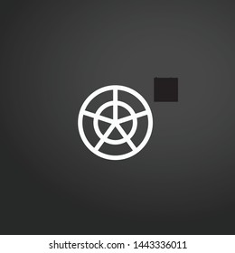 Grid vector icon. Grid concept stroke symbol design. Thin graphic elements vector illustration, outline pattern for your web site design, logo, UI. EPS 10.