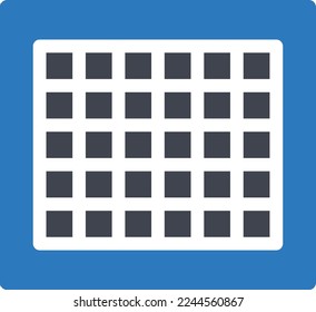 grid Vector illustration on a transparent background. Premium quality symmbols. Glyphs vector icons for concept and graphic design. 
