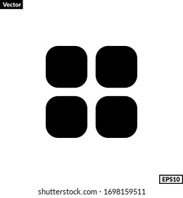 grid view icon vector for any purposes