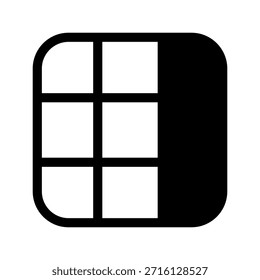 Grid View Icon Vector Symbol Design Illustration