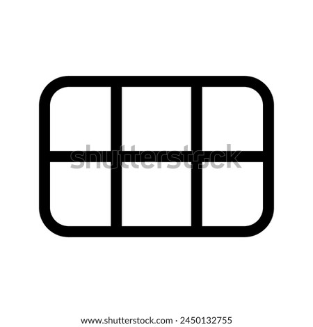 Grid View Icon Vector Symbol Design Illustration