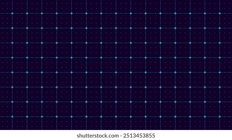 Grid for Virtual Technology Futuristic User Interface HUD. Tech Science Event Conference Forum Backdrop Design. Artificial Intelligence Neural Network and Hi-Tech. Vector Illustration