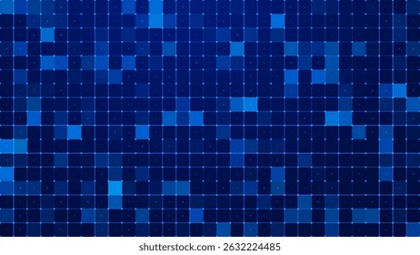 Grade para HUD de interface de usuário futurista de tecnologia virtual. Projeto de pano de fundo do Fórum de Conferência de Ciência Técnica. Inteligência Artificial Rede Neural e Hi-Tech. Ilustração de vetor