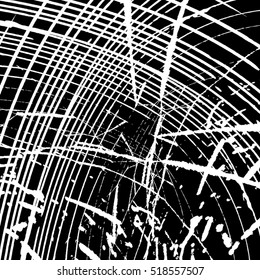 Grid wavy distress overlay texture for your design. EPS10 vector. 