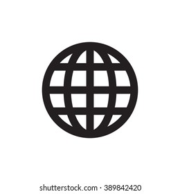 Grid world flat icon isolate on white background vector illustration eps 10