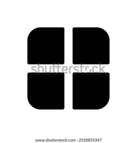 grid-alt button icon, modern vector isolated on white background