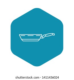 Griddle pan icon. Outline griddle pan vector icon for web design isolated on white background