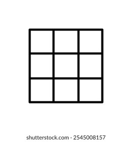 Gride icon Outline set in black and white color