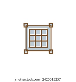 Grids icon vector isolated on white background