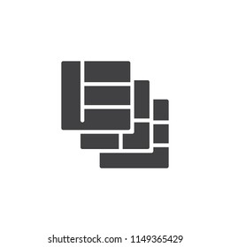 Grids layers vector icon. filled flat sign for mobile concept and web design. simple solid icon. Symbol, logo illustration. Pixel perfect vector graphics