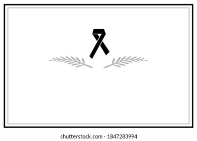 Grief card graphic in vector quality. svg