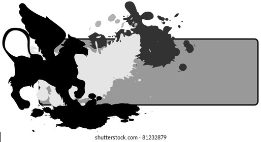 Griffin background (blots and drops)