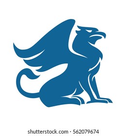 Griffin blue silhouette