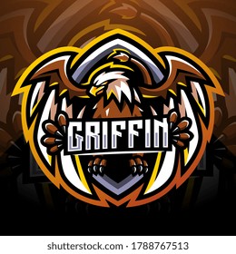 Griffin esport mascot logo design