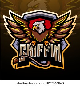 Griffin esport mascot logo design