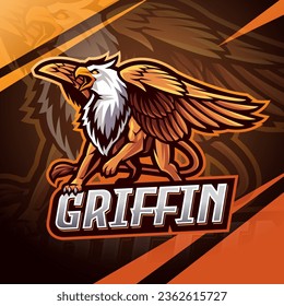 Diseño de la mascota Griffin esport