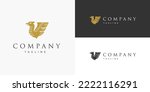 Griffin Fly Wing Mythic Myth Mythical Animal Logo Design Vector Template Concept for Brand Business Company