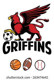 Griffin greek mythology creature sport mascot