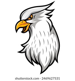 Griffin head mascot logo design