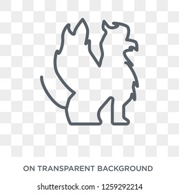 Griffin icon. Trendy flat vector Griffin icon on transparent background from Fairy Tale collection. High quality filled Griffin symbol use for web and mobile
