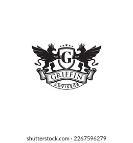 logotipo vectorial de ilustración de griffin. elegante, moderno y sofisticado
