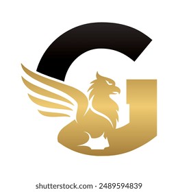 griffin inspiration for logos, icons and symbols on banners