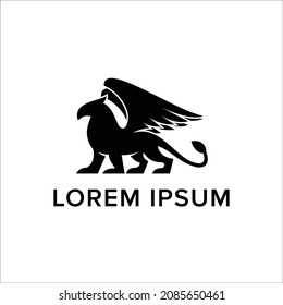 Griffin Logo Design, Black Griffin