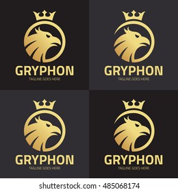 griffin logo design template ,Griffin logo set ,Vector ilustration