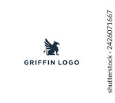 Griffin logo design vector illustration