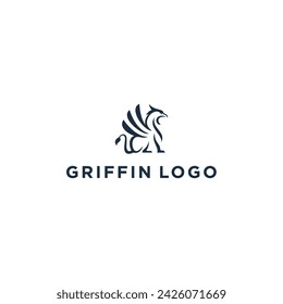 Griffin logo design vector illustration