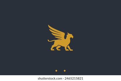 griffin logo design vector silhouette illustration