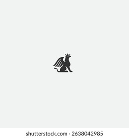 Griffin logo icon flat vector design