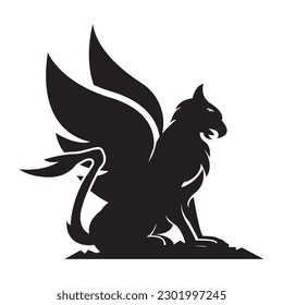 Icono de logotipo Griffin,vector de plantilla de diseño de ilustración.