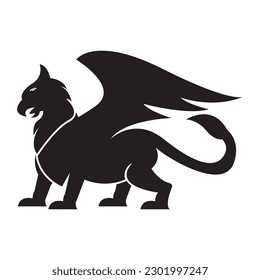 Griffin logo icon,illustration design template vector.