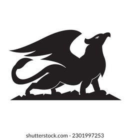 Griffin logo icon,illustration design template vector.