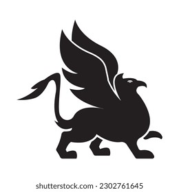 Griffin logo icon,illustration design template vector.