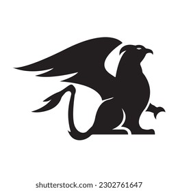 Griffin logo icon,illustration design template vector.