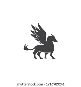 Diseño vectorial de ilustración de logotipo Griffin