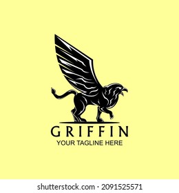 A griffin logo made in a simple and modern style is good for your brand identity