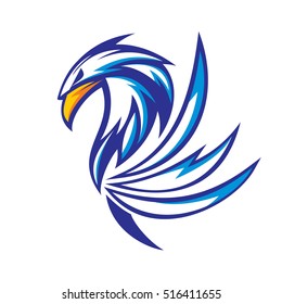 Griffin Logo Vector - Blue Version