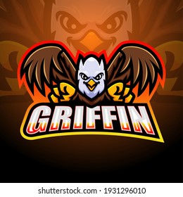 Griffin mascot esport logo design