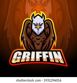 Griffin mascot esport logo design