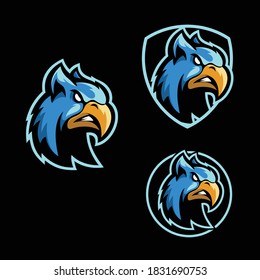 Griffin mascot illustration vector logo