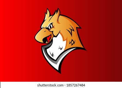 GRIFFIN MASCOT LOGO VECTOR EPS
