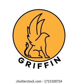 GRIFFIN MYTH LOGO VECTOR ILLUSTRATION