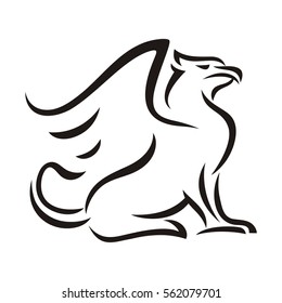 Griffin outline brush