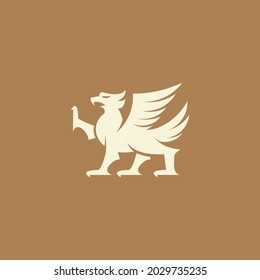 griffin simple logo. for mascot logo or icon