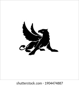 Griffin Symbol Logo. Tattoo Design. Vector Illustration.