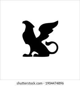 Griffin Symbol Logo. Tattoo Design. Vector Illustration.