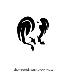 Griffin Symbol Logo. Tattoo Design. Vector Illustration.